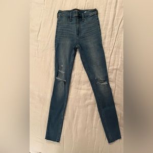 Abercrombie and Fitch high rise jean leggings size 24